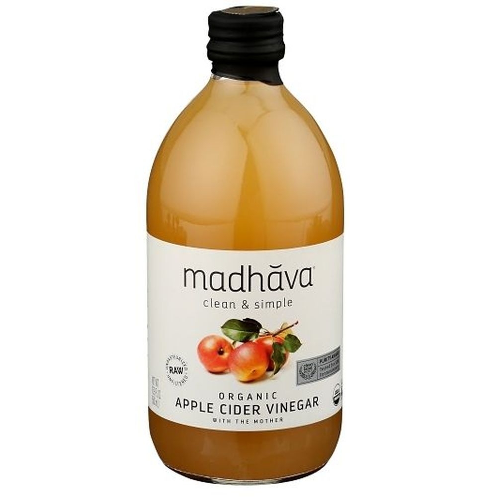Madhava Organic Apple Cider Vinegar, 16.9 Ounce -- 6 per case
