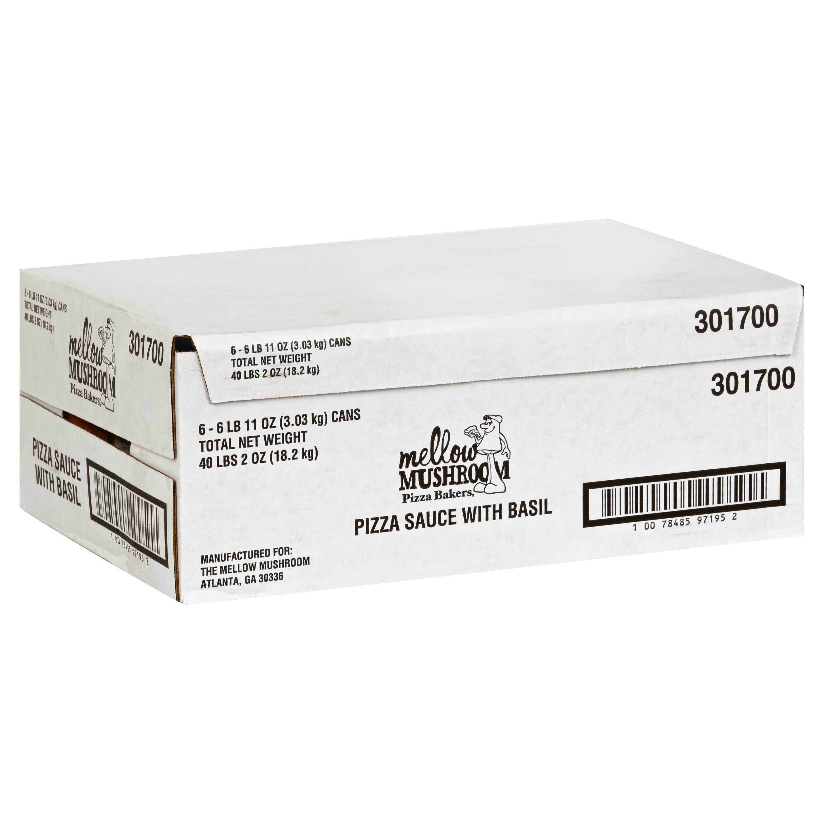 Bonta Tomato and Basil Pizza Sauce, 107 Ounce -- 6 per case.