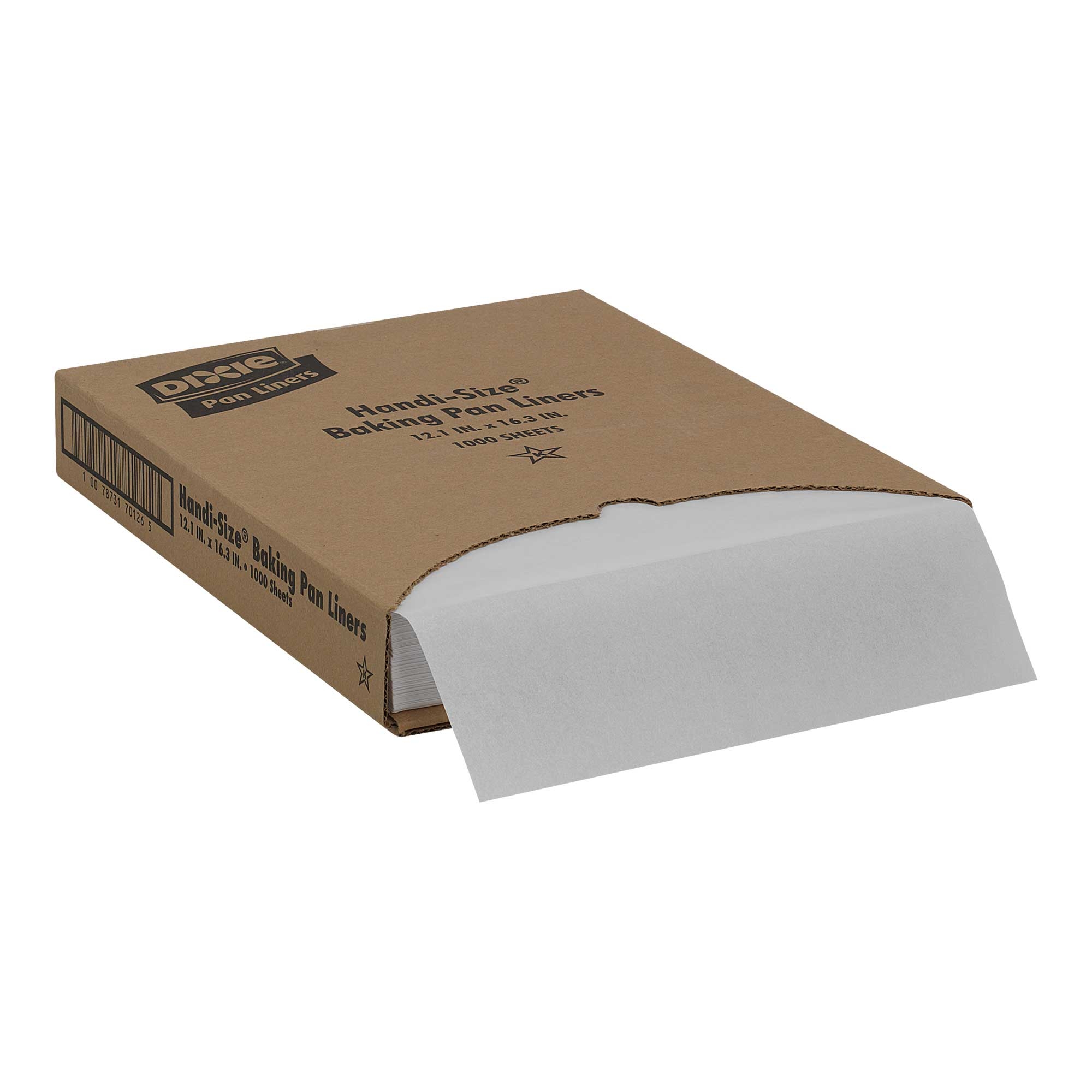 Dixie White Greaseproof Pan Liner Handi Size, 16.3 inch x12.1 inch White -- 1000 per case.