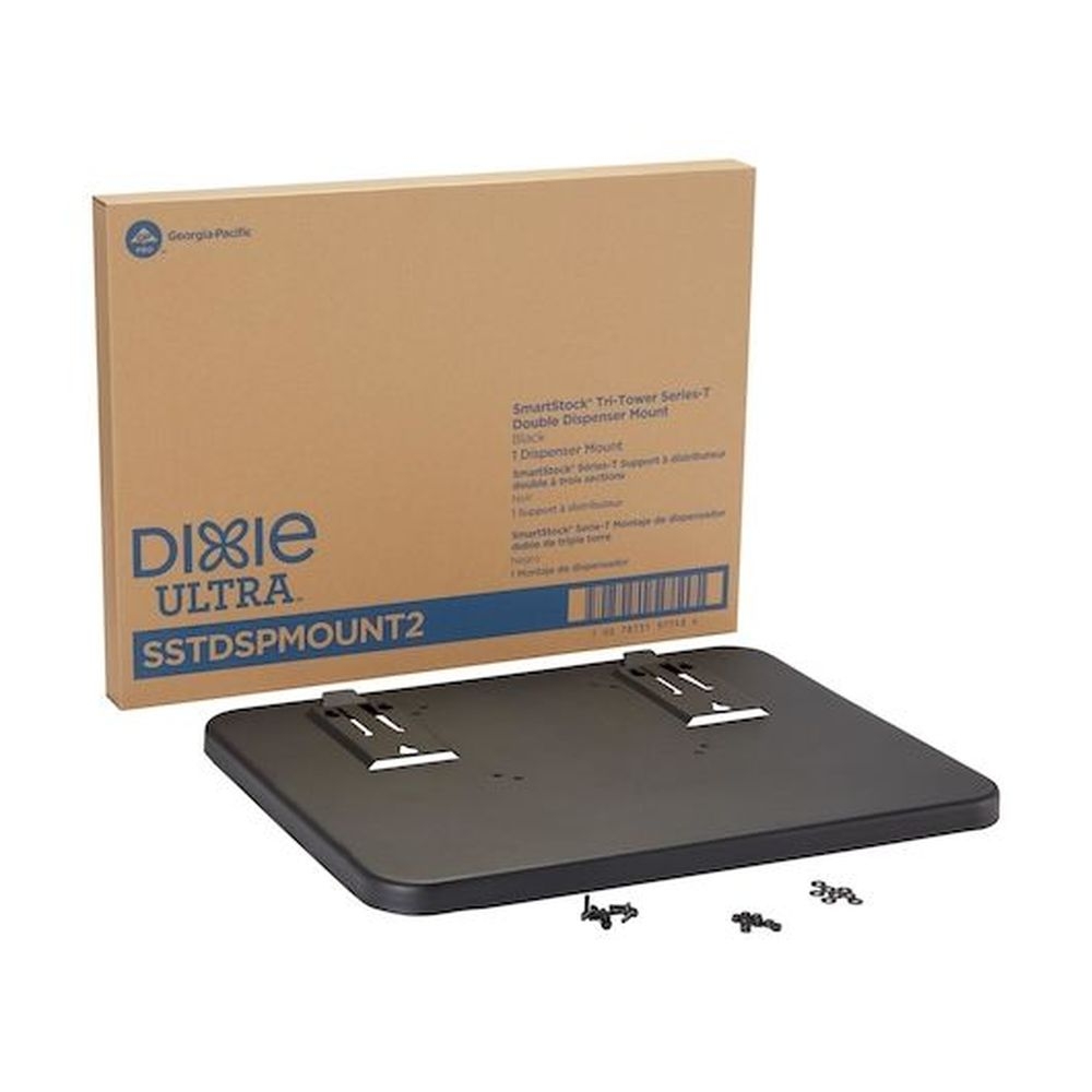 Dixie Ultra Smartstock Tri Tower Series Black Double Dispenser