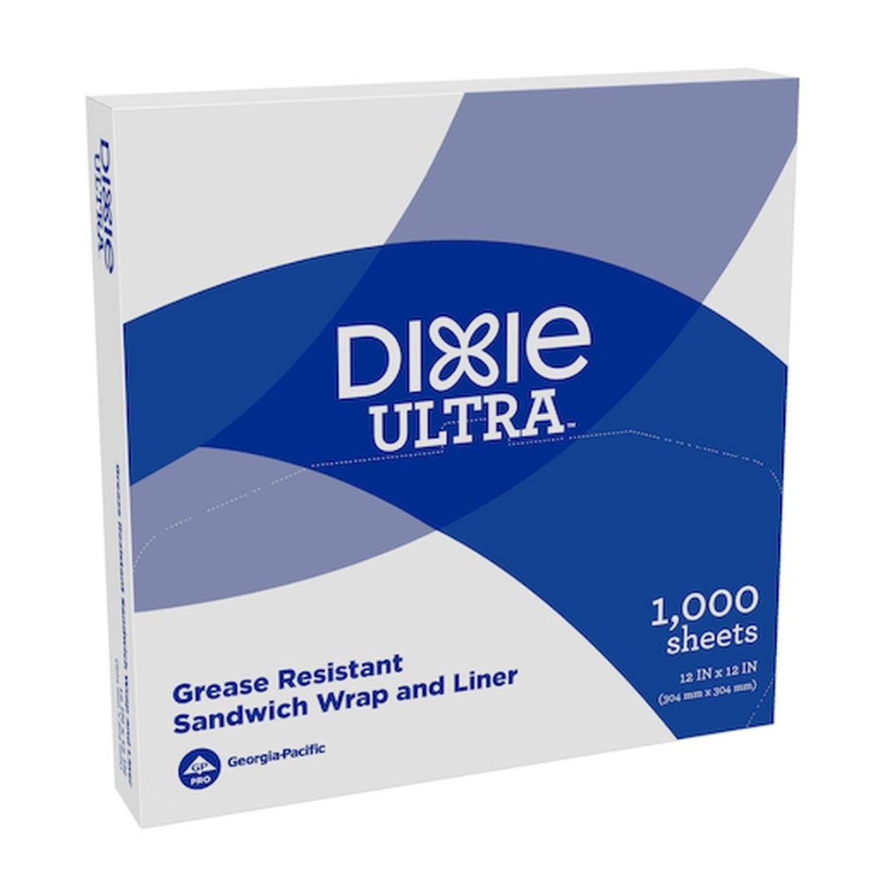 Dixie Ultra Grease Resistant Sandwich Wrap, 12 x 12 inch -- 5000 per case