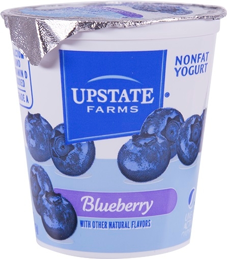 Upstate Farms Nonfat Blueberry Yogurt, 8 Ounce -- 12 per case.