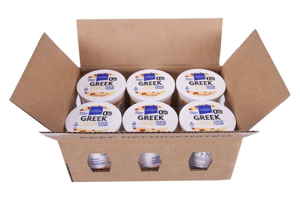 Upstate Farms Greek Nonfat Blended Vanilla Yogurt, 32 Ounce -- 6 per case.