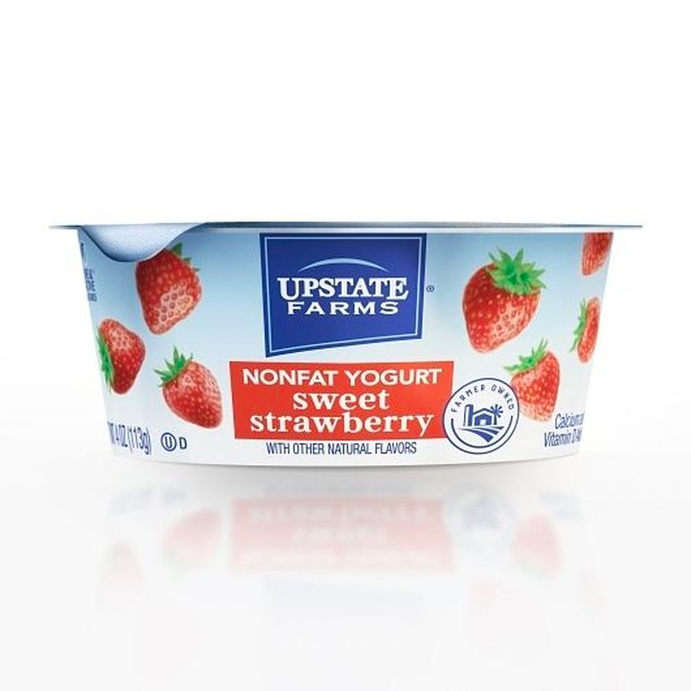 Upstate Farms Nonfat Sweet Strawberry Yogurt, 4 Ounce - 48 per case