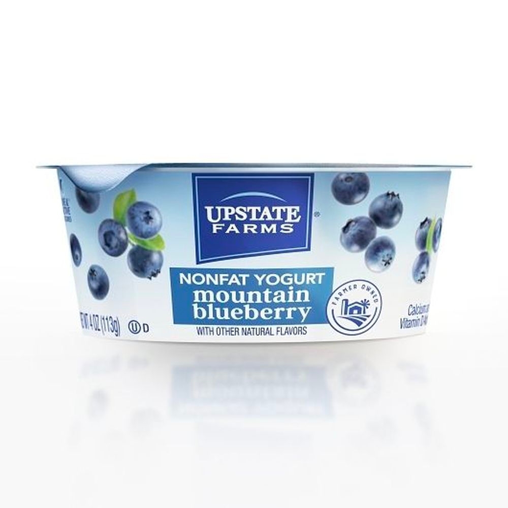 Upstate Farms Nonfat Mountain Blueberry Yogurt, 4 Ounce - 48 per case