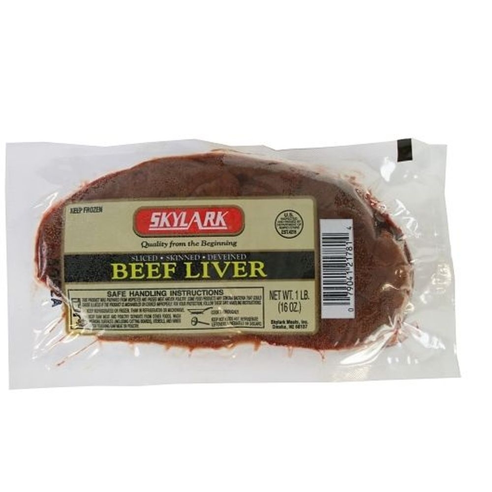 Skylark Stacked Beef Liver, 1 Pound -- 30 per case