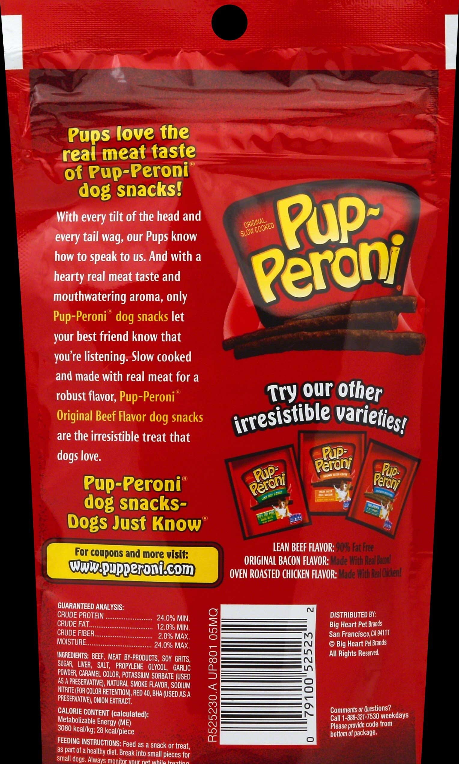 Pupperoni Beef Dog Treat, 2.5 Ounce -- 8 per case.