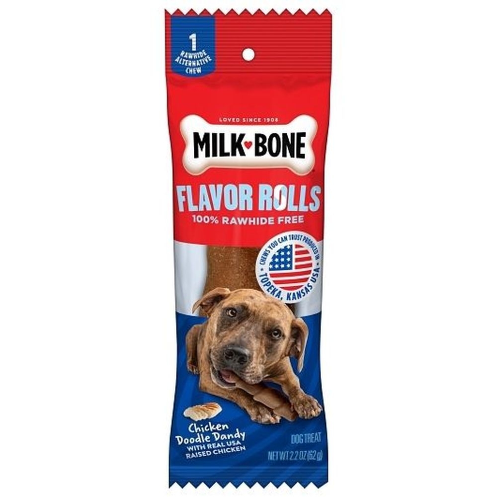 Milk Bone Flavor Rolls Chicken Dog Treat, 2.2 Ounce -- 15 per case