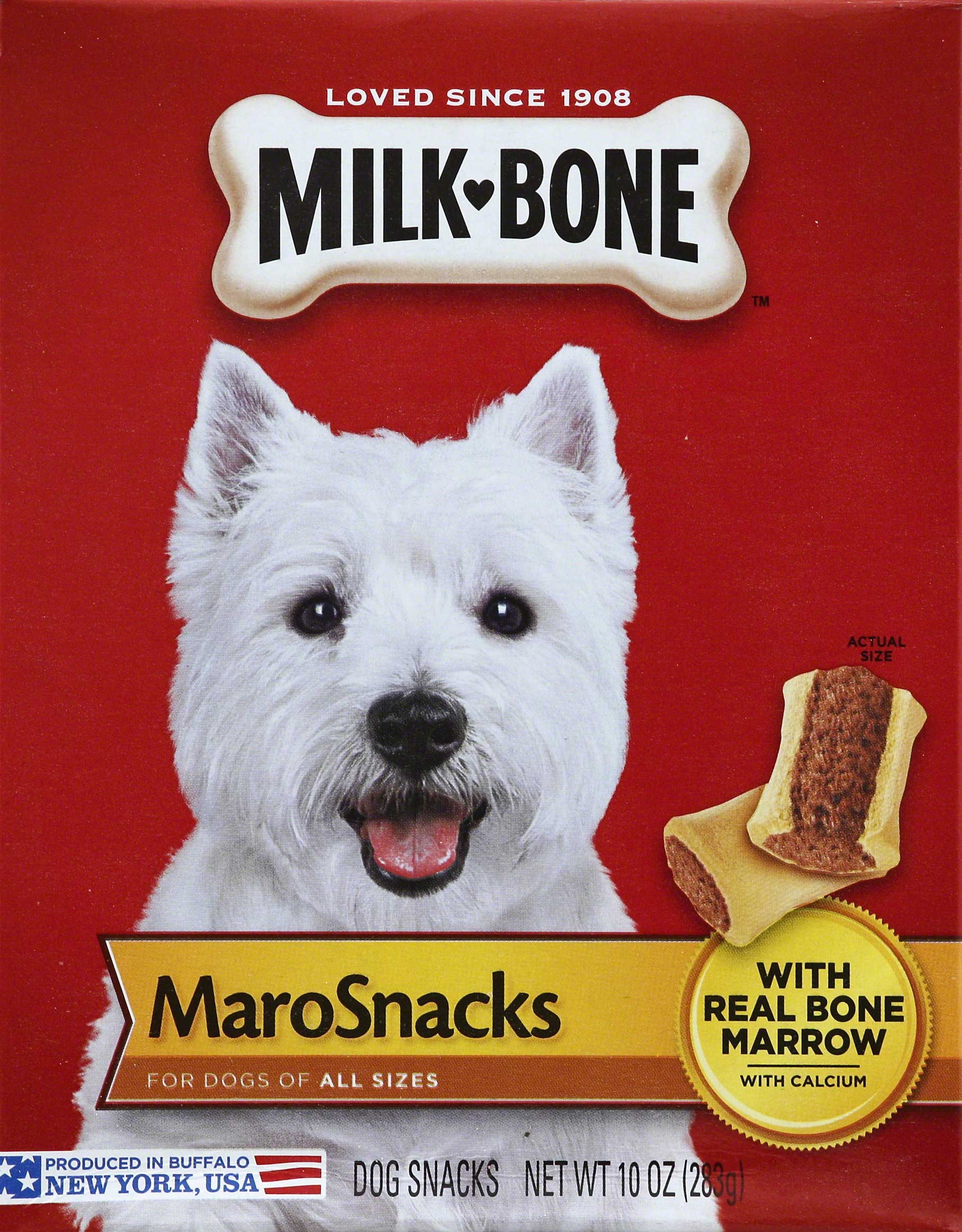 Milk Bone MaroSnacks Original Crunchy Dog Treat, 10 Ounce -- 12 per case.