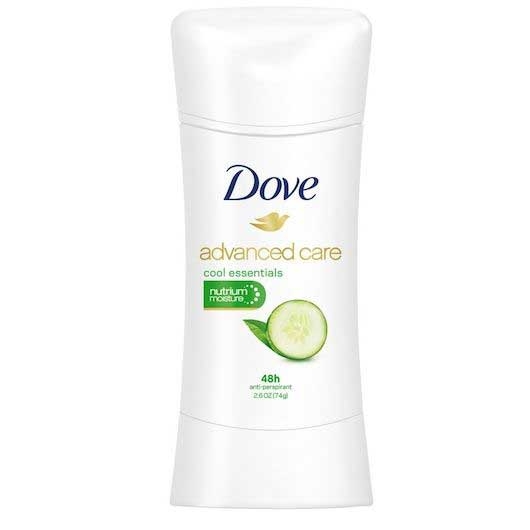 Dove Advanced Care Cool Essentials Antiperspirant/Deodorant Stick, 2.6 Ounce -- 12 per case