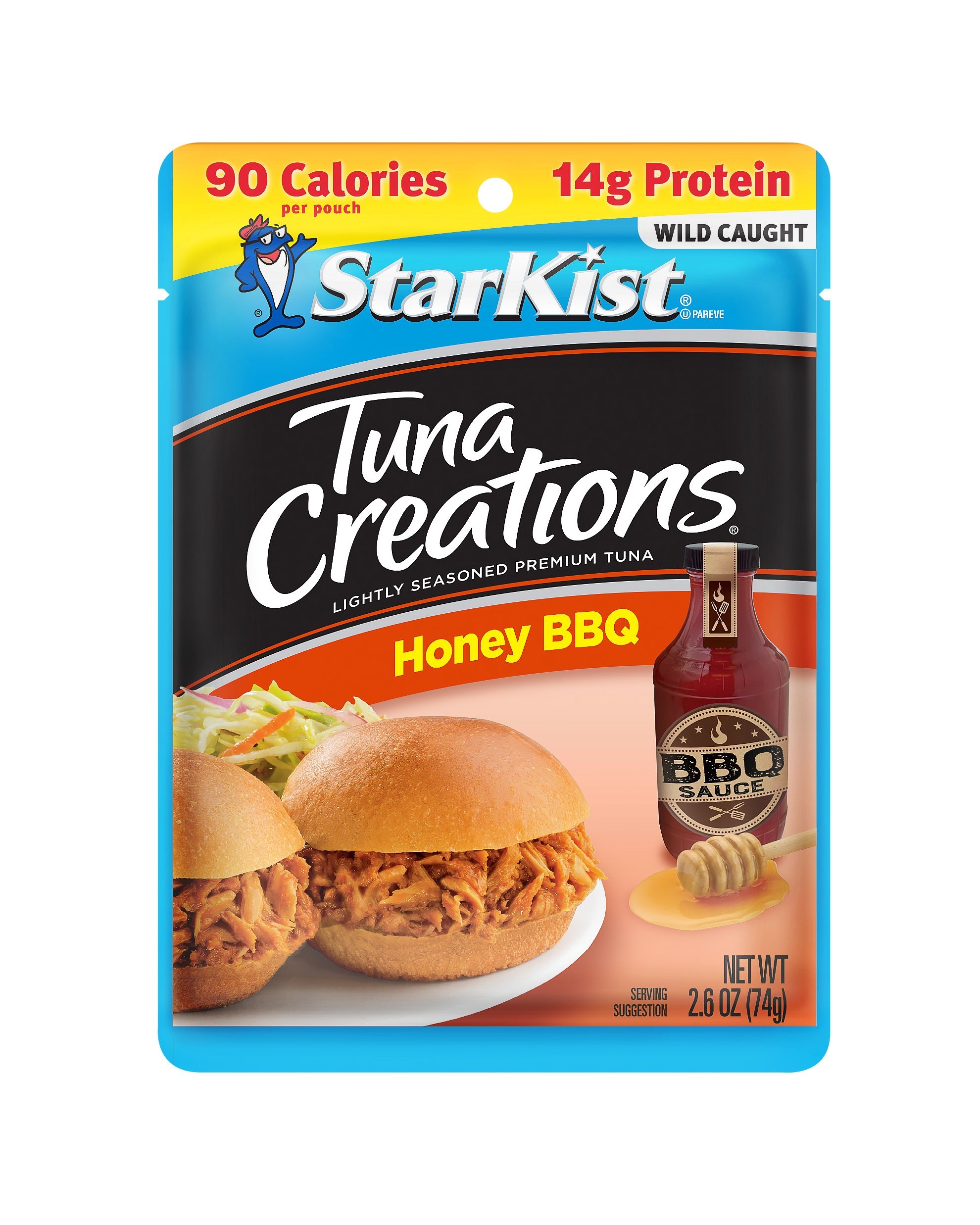 Starkist Creations Honey Barbecue Lightly Marinated Chunk Light Tuna, 2.6 Ounce -- 24 per case.