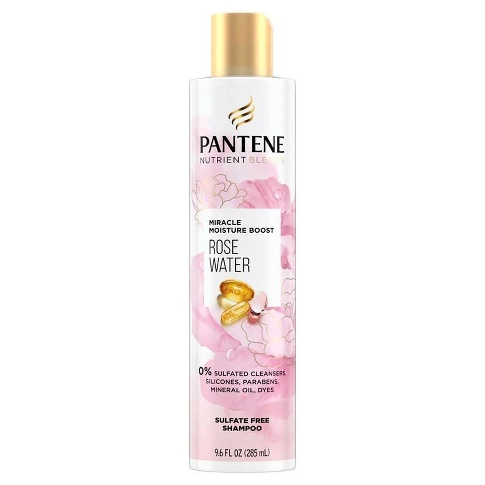 Pantene Sulfate Free Rosewater Shampoo, 9.6 Fluid Ounce -- 4 per case