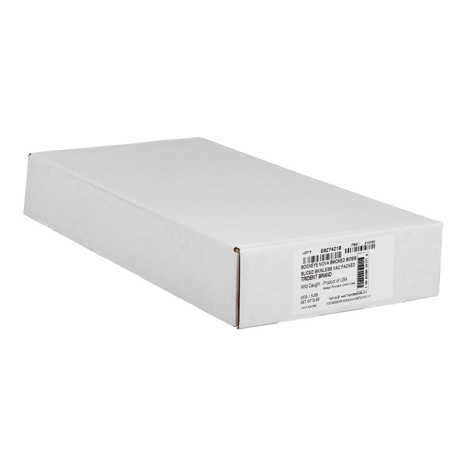 Trident Seafoods Portlock Nova Style Smoked Sockeye Salmon, 1.5 Pound -- 2 per case