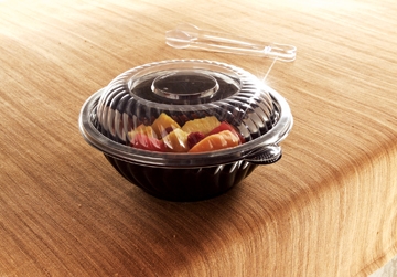 Yoshi Ware Emi PrepServe Pet Clear Lid Only, 9 inch Diameter - 25 per pack -- 2 packs per case.