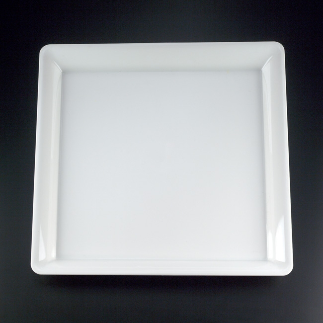 Conserve White Square Tray, 16 x 16 inch -- 20 per case.