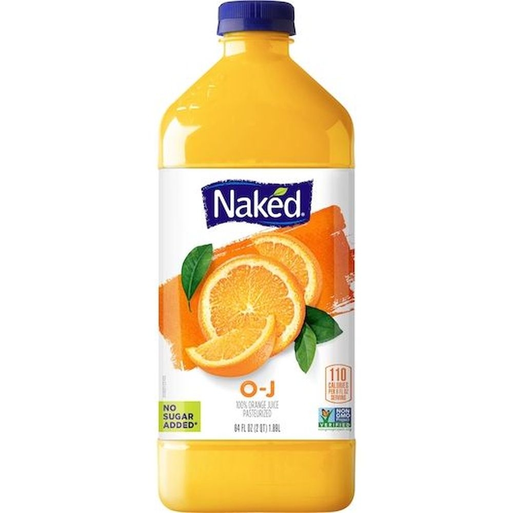 Naked Orange Juice Smoothie, 64 Fluid Ounce - 6 per case