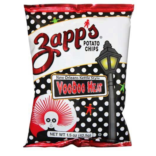 Zapps New Orleans Kettle Style Voodoo Heat Potato Chips, 1.5 Ounce -- 60 per case