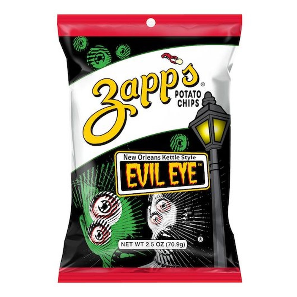 Utz Zapps Evil Eye New Orleans Kettle Style Potato Chips, 2.5 Ounce -- 10 per case