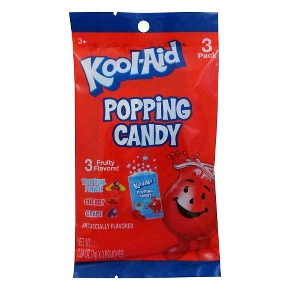 Hilco Kool-Aid Popping Candy, 0.74 Ounce Peg Bag -- 72 per case