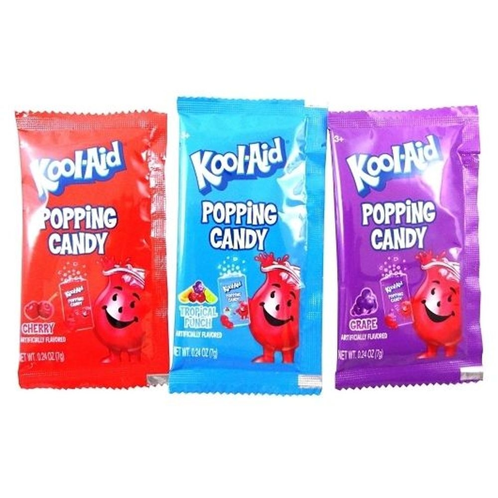 Hilco Kool-Aid Popping Candy, 0.98 Ounce Peg Bag -- 48 per case