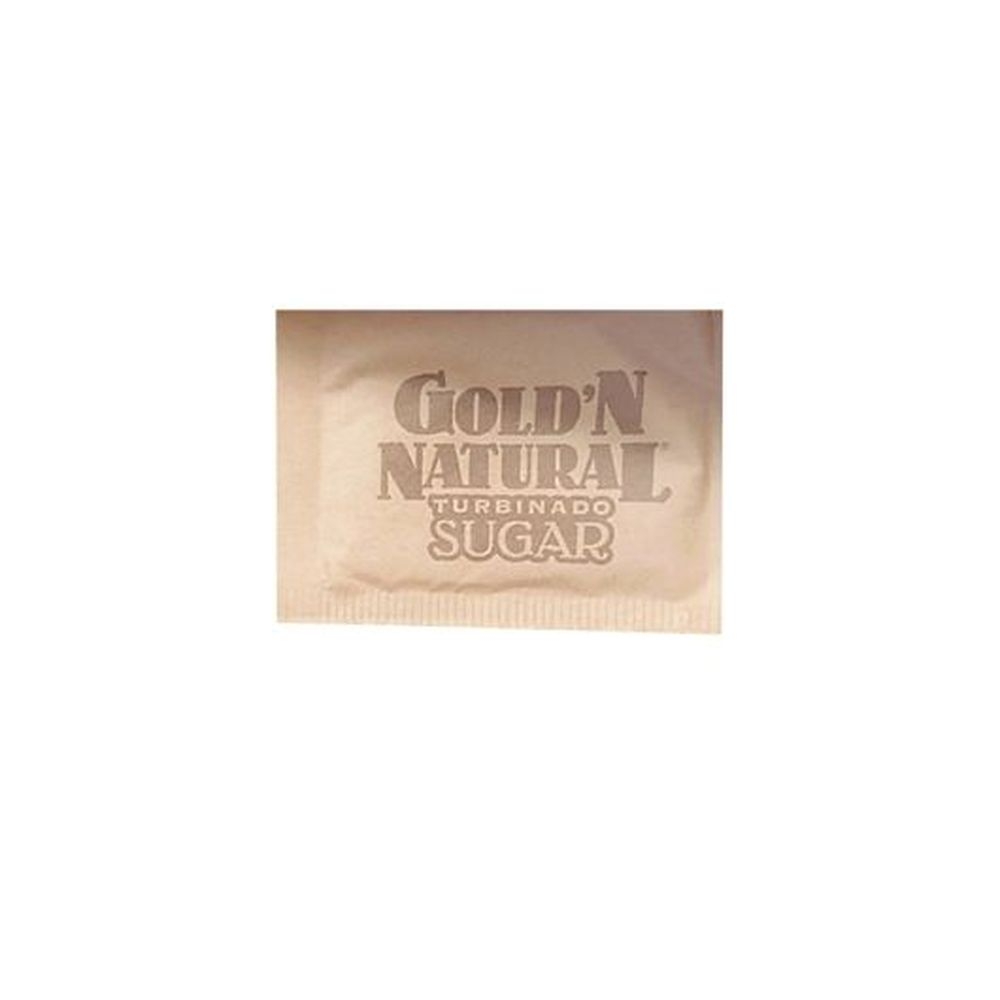 Gold N Natural Turbinado Sugar, 3.5 Gram Packet -- 1000 per case