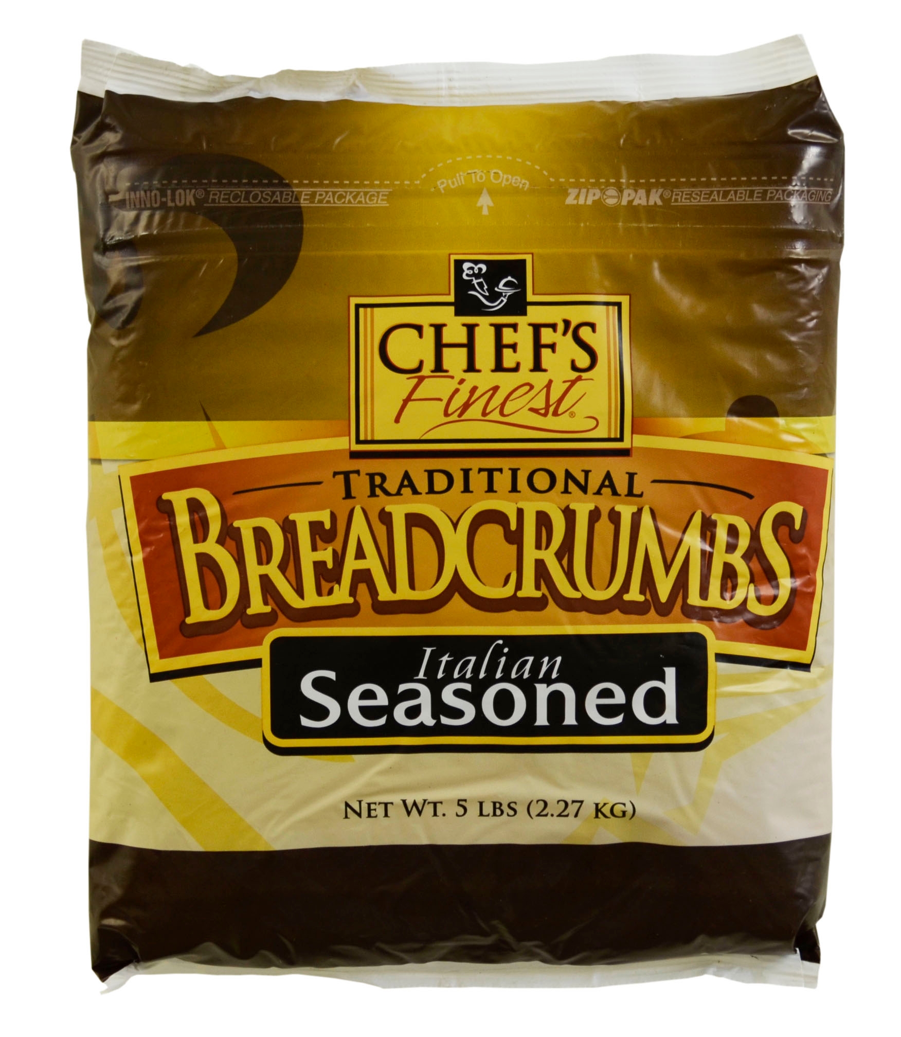 Chefs Finest Medium Seasoned Crumbled Bread, 5 Pound -- 6 per case