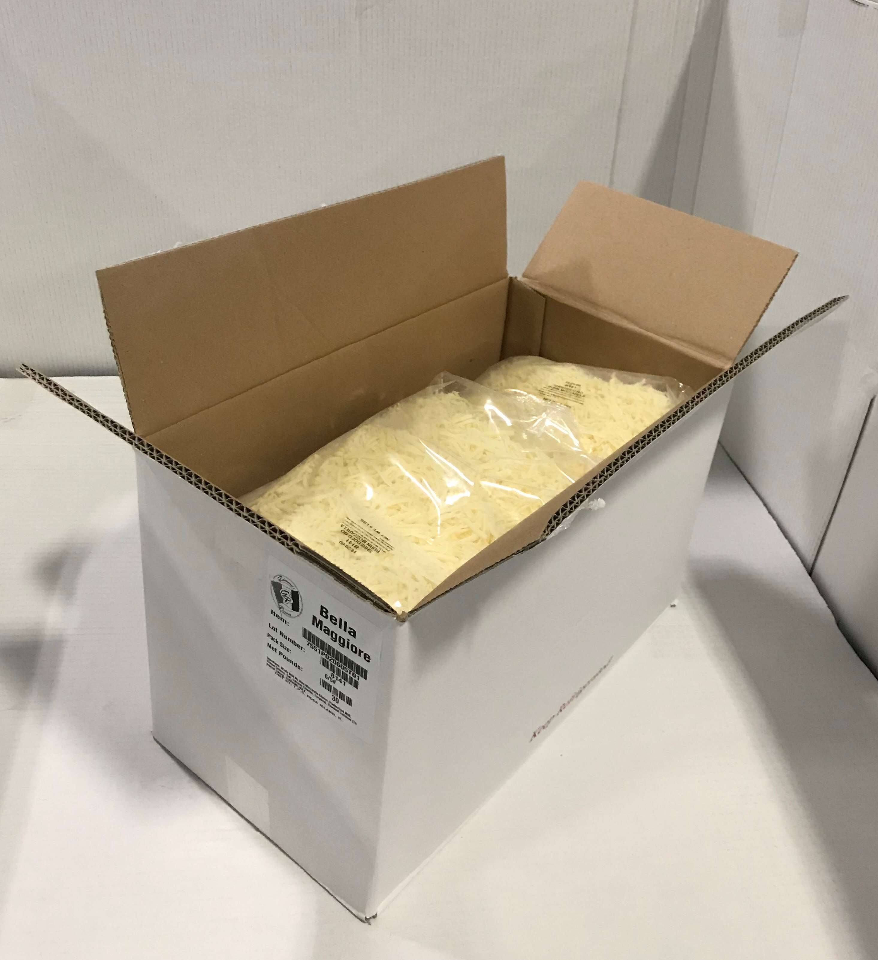 Bella Maggiore Shredded No Burn Mozzarella Cheese -- 6 per case