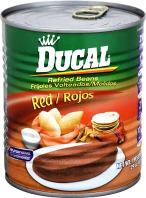 Ducal Red Refried Beans, 29 Ounce -- 12 per case.