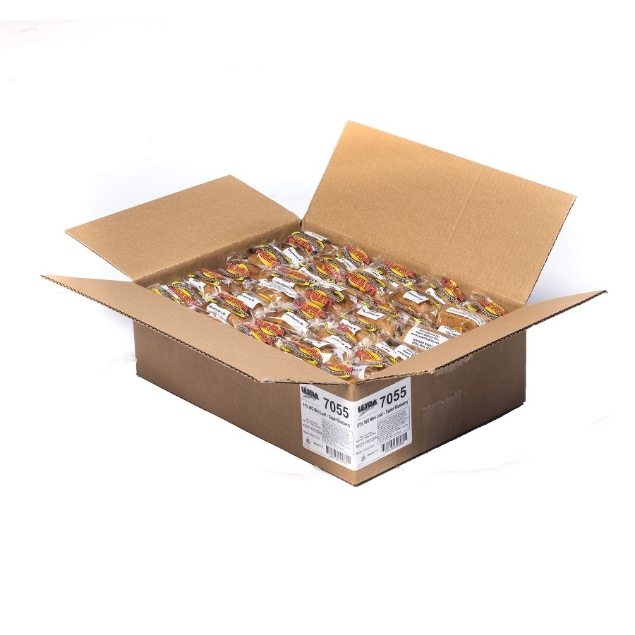 Ultra Whole Grain Blueberry Mini Loaf, 2.05 Ounce -- 120 per case.