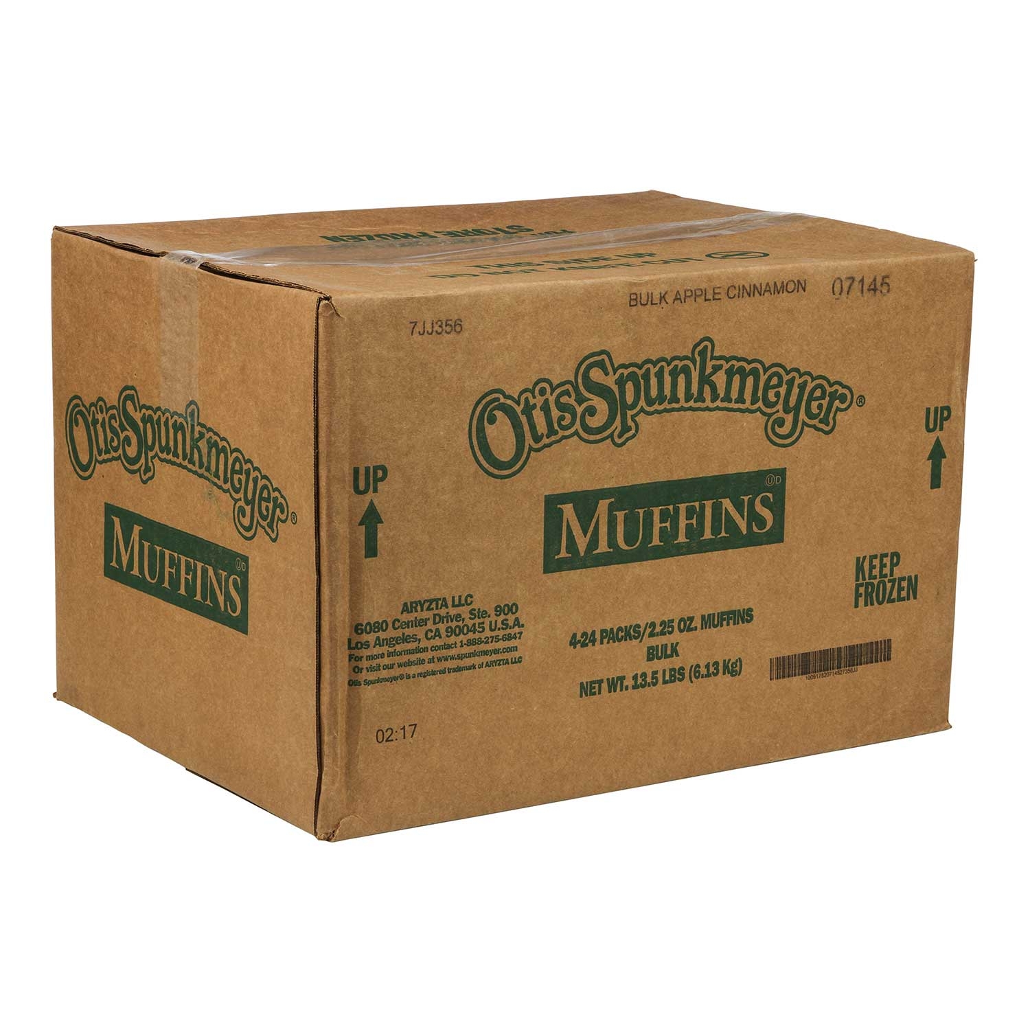 Otis Spunkmeyer Delicious Essentials Apple Cinnamon Muffin, 2.25 Ounce -- 96 per case.