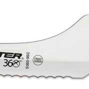 Dexter Russell Scalloped Red Handle Offset Slicer, 9 inch -- 6 per case