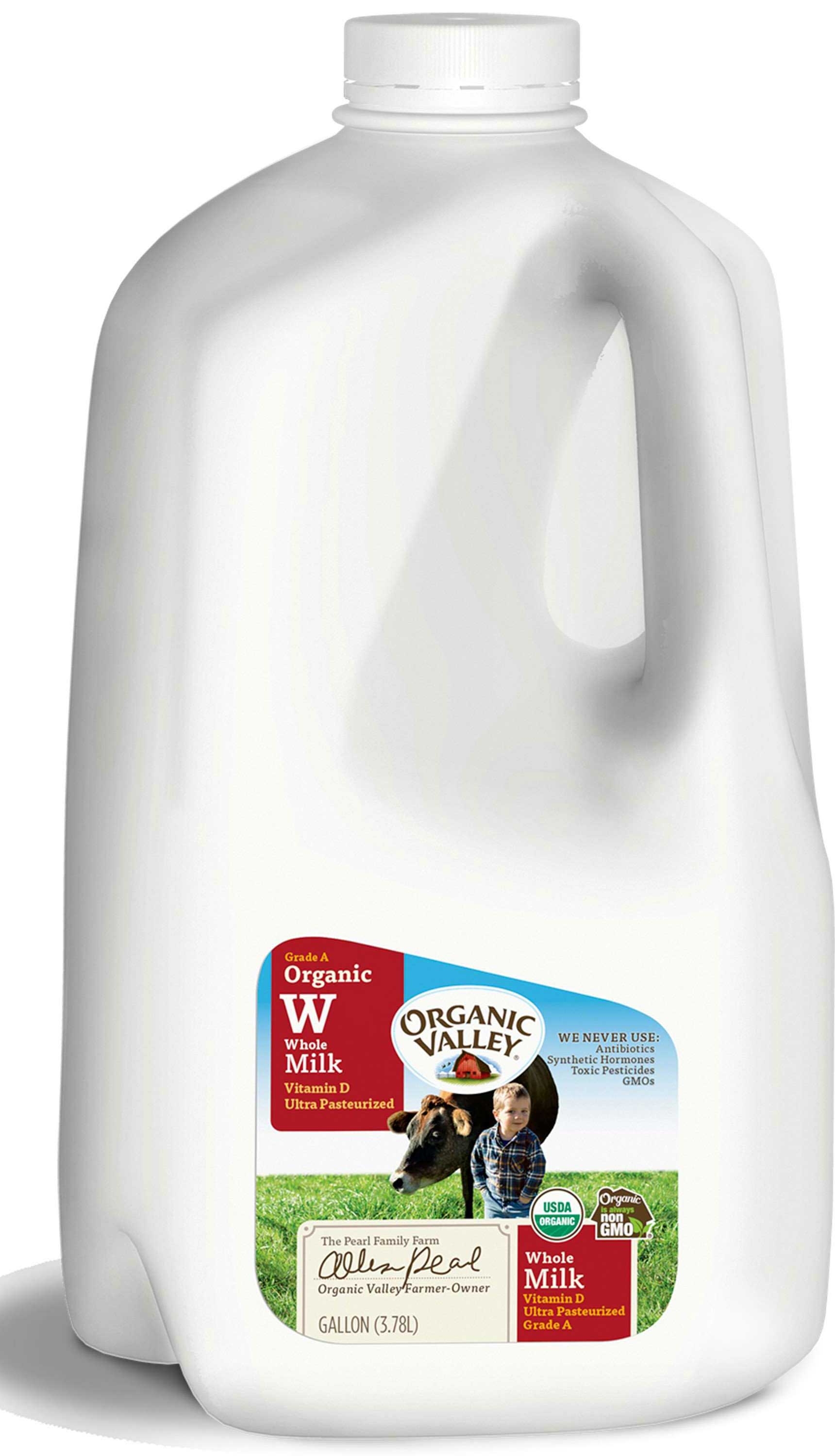 Organic Valley Organic Ultra Pasteurized Whole Milk, 128 Fluid Ounce -- 4 per case