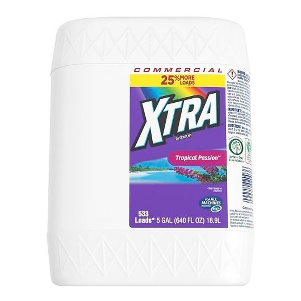 Xtra Tropical Passion Liquid Laundry Detergent, 5 Gallon