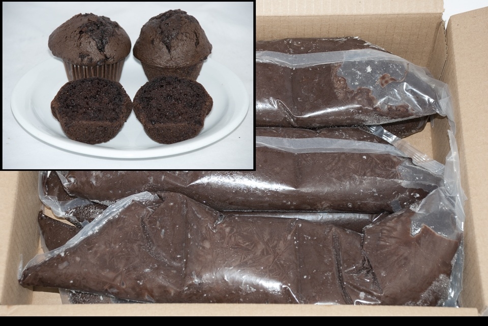 General Mills Pillsbury Tubeset Chocolate with Chocolate Chip Muffin Batter, 3 Pound -- 6 per case.