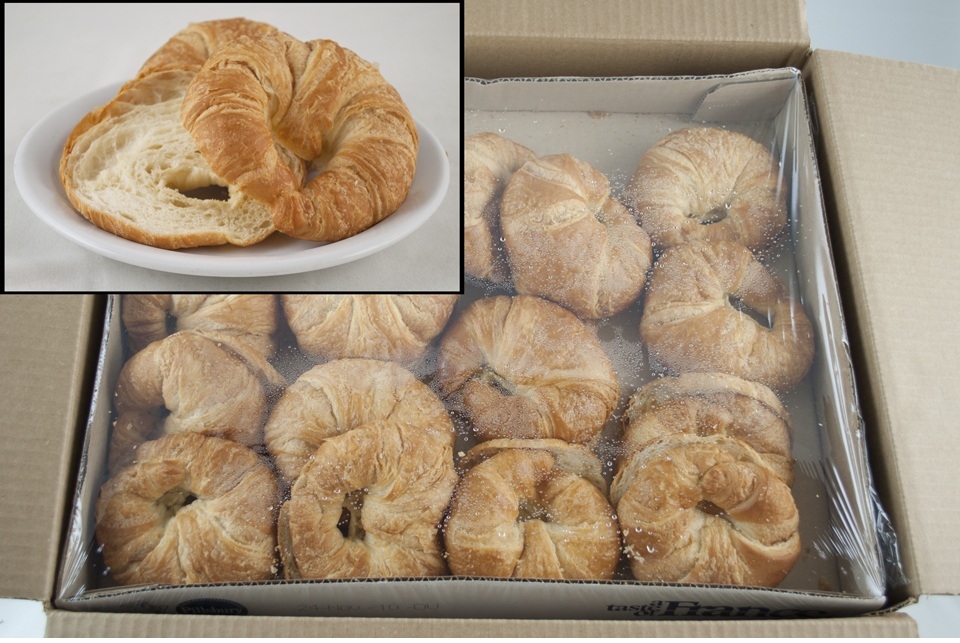 General Mills Pillsbury Baked Butter Pinched Sliced Croissant, 2.5 Ounce -- 64 per case.