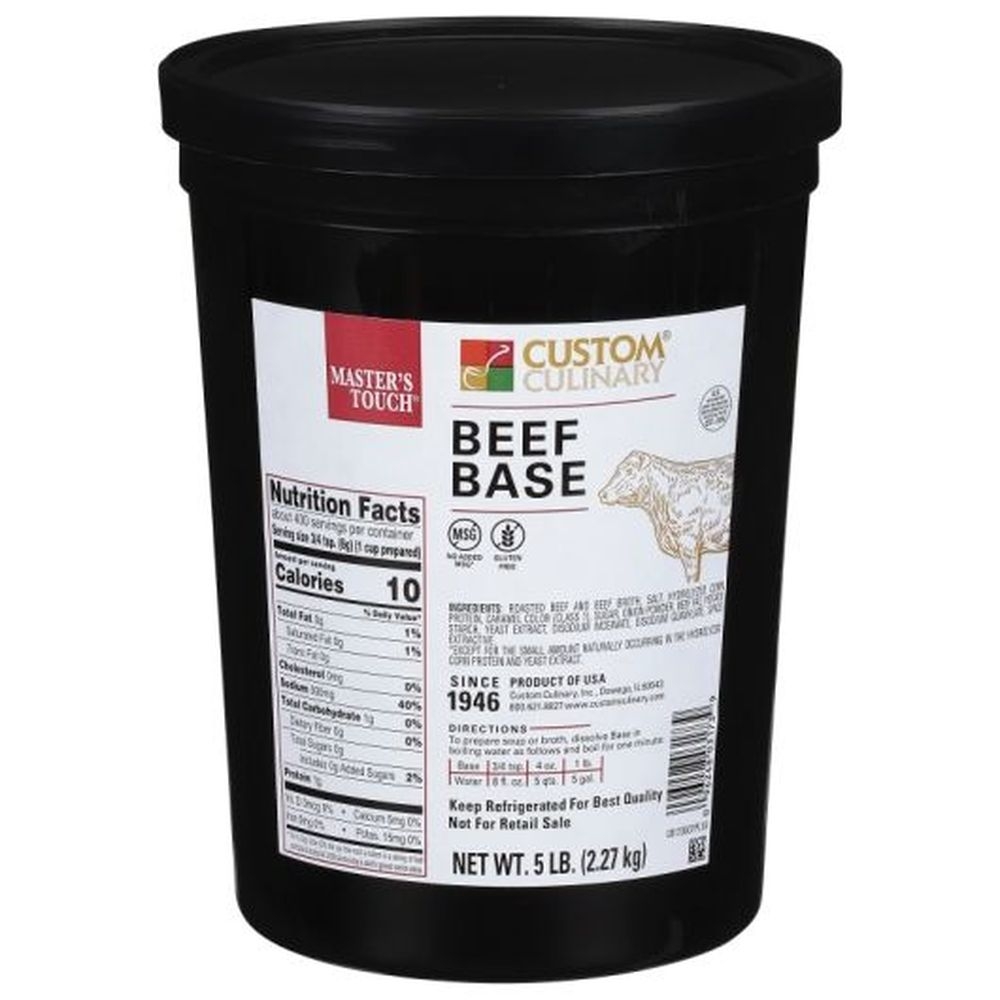Master's Touch Beef Base Paste, 5 Pound -- 4 per case