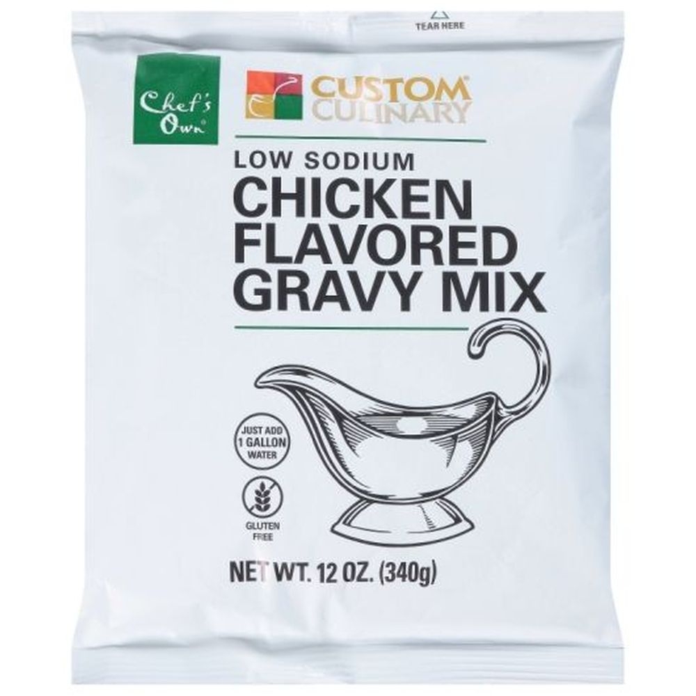 Chefs Own Low Sodium Chicken Flavored Gravy Mix, 12 Ounce -- 8 per case