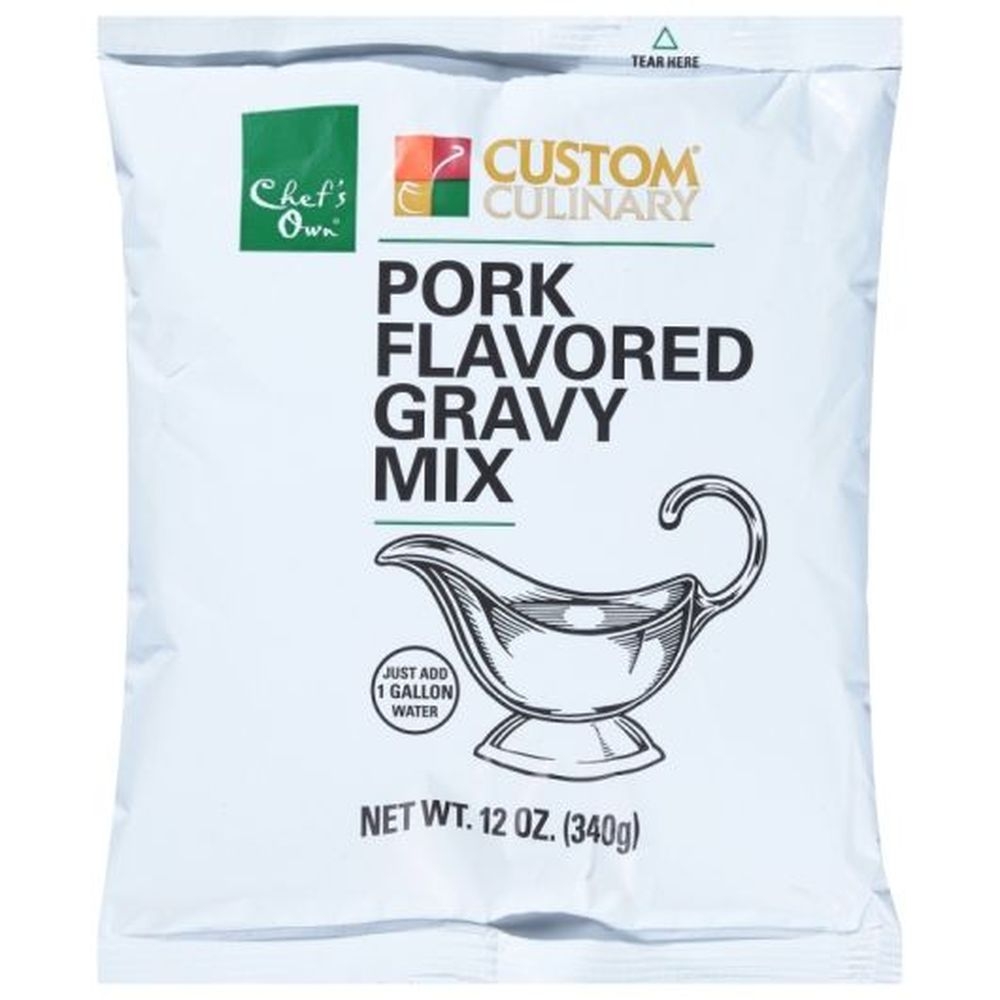 Chefs Own Pork Flavored Gravy Mix, 12 Ounce -- 8 per case