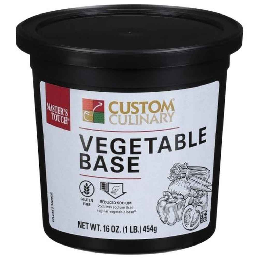 Master's Touch Reduced Sodium Vegetable Base, 1 Pound -- 6 per case