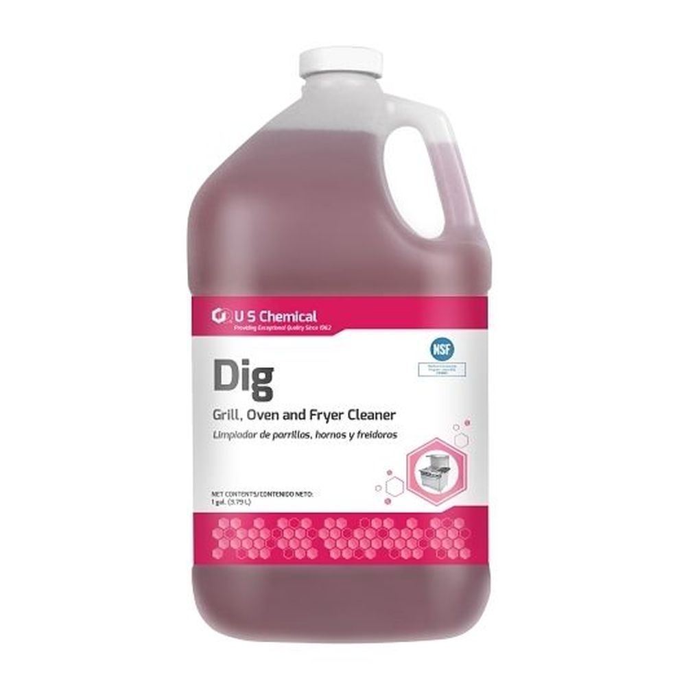 U S Chemical Dig Grill Oven and Fryer Cleaner, 1 Gallon -- 4 per case
