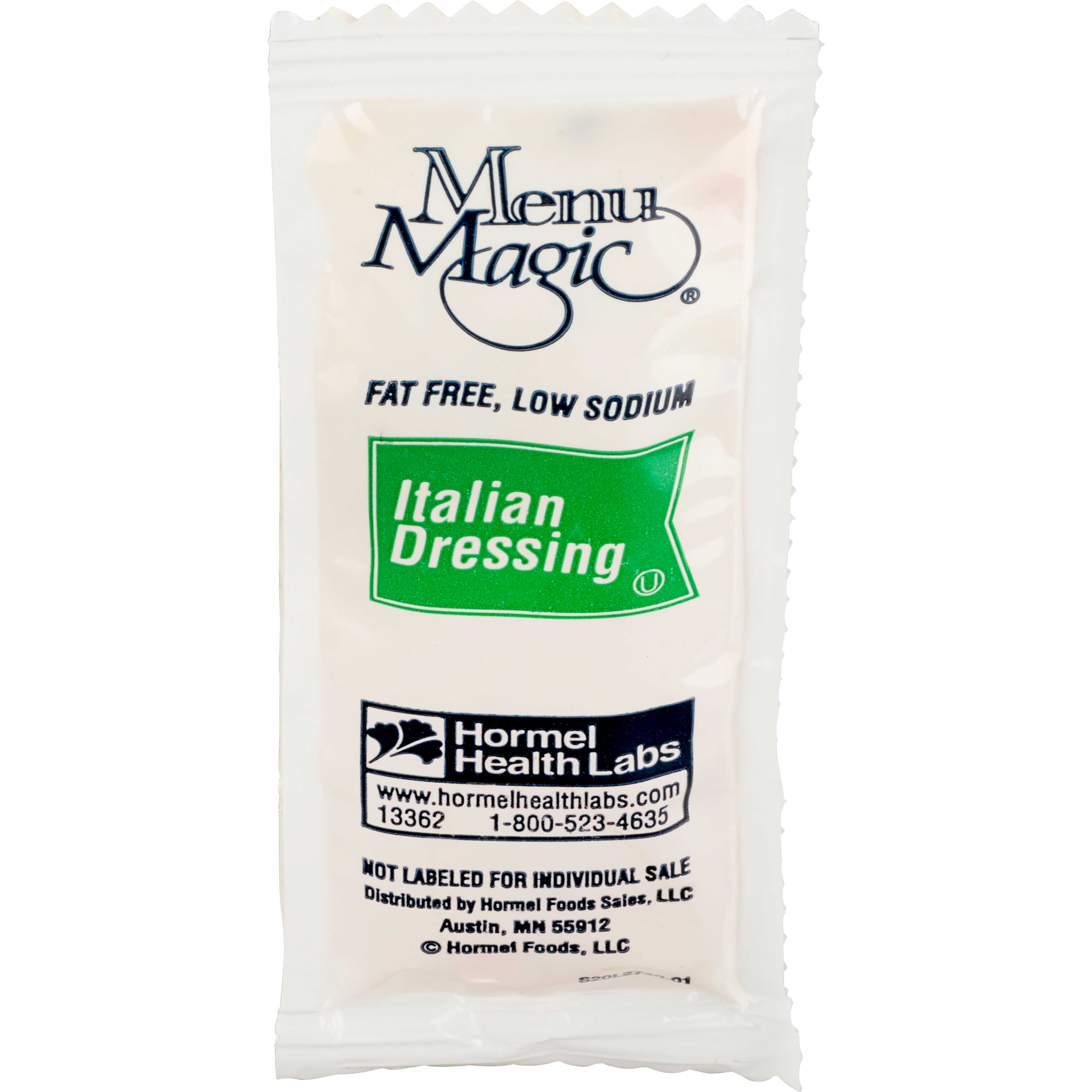 Menu Magic, Fat Free Italian Dressing , Portion Pack, 12 Gram -- 200 Case