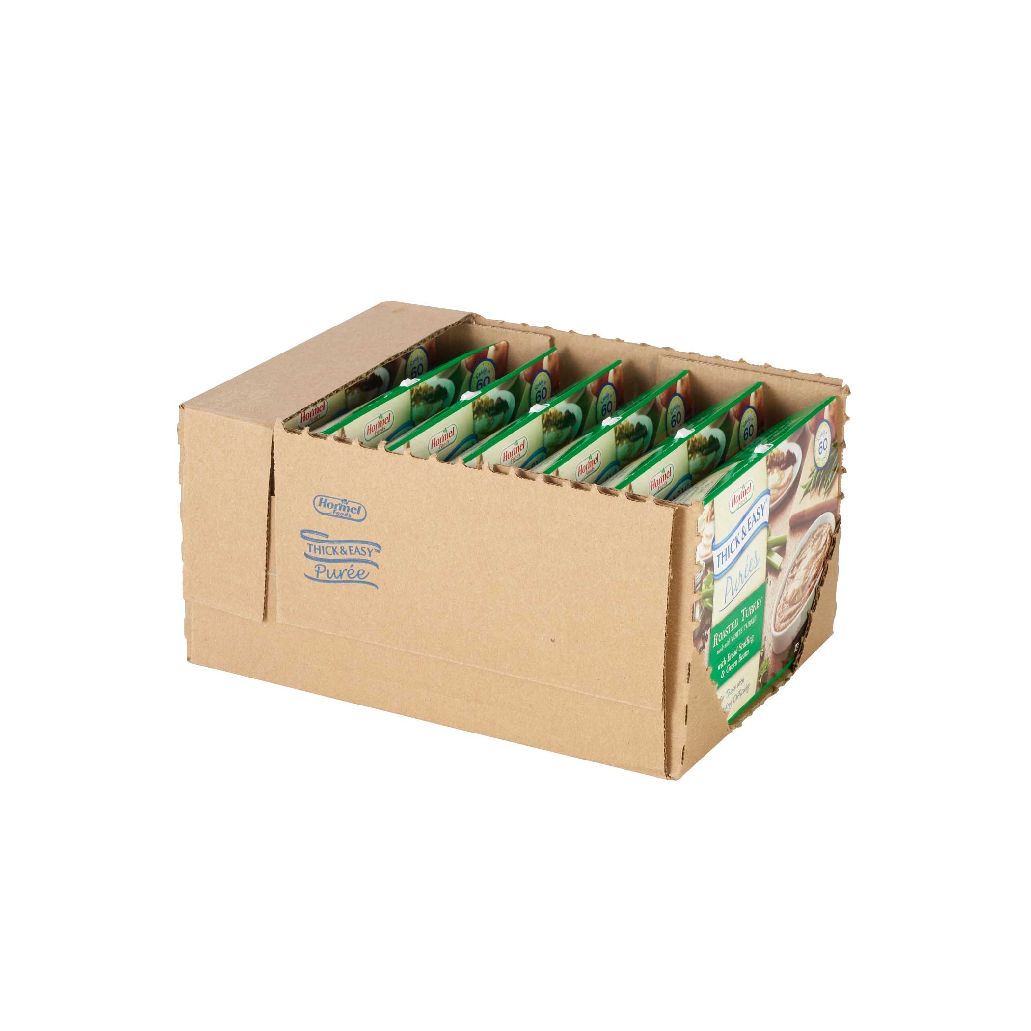 Thick and Easy Pureed Roasted Turkey with Bread Stuffing and Green Beans, 7 Ounce -- 7 per case.