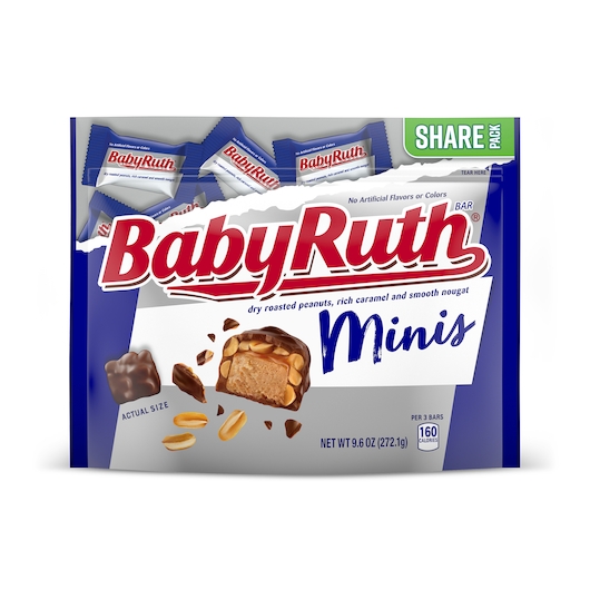 Baby Ruth Peanut Caramel Nougat Milk Chocolate, 9.6 Ounce -- 8 per case