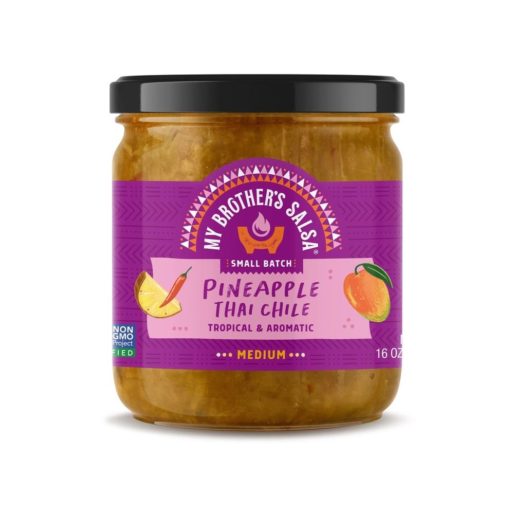 My Brothers Salsa Small Batch Pineapple Thai Chile Medium Salsa, 11 Ounce -- 6 per case