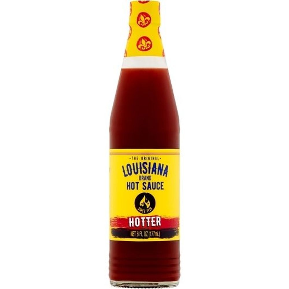 Louisiana Hot Sauce Original Hotter Hot Sauce, 6 Fluid Ounce Bottle -- 12 per case