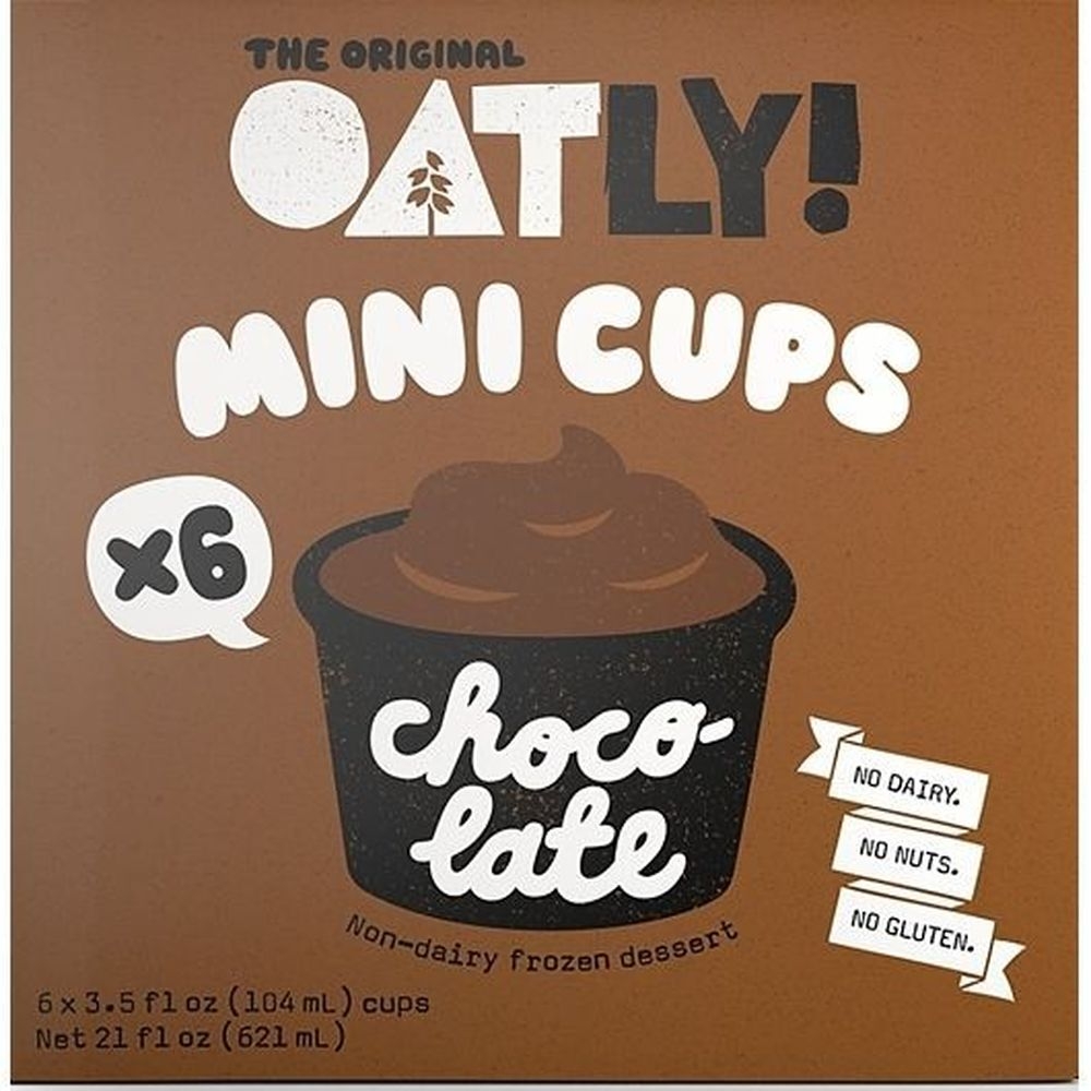 Oatly Chocolate Mini Cup, 3.5 Fluid Ounce -- 9 per case