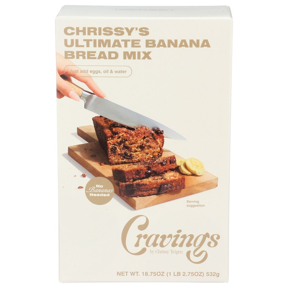 Cravings By Chrissy Teigen Ultimate Banana Bread Mix, 18.75 Ounce -- 6 per case