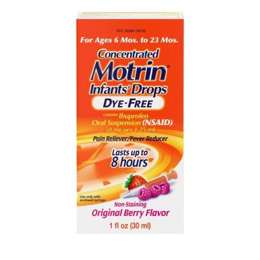Motrin Original Berry Flavor Infants Drop, 1 Fluid Ounce -- 36 per case