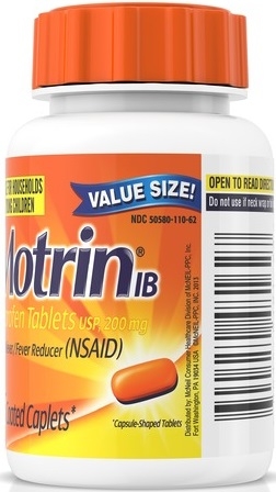 Motrin IB Fast Relief from Muscle Pain Caplet, 225 count per pack -- 48 per case.