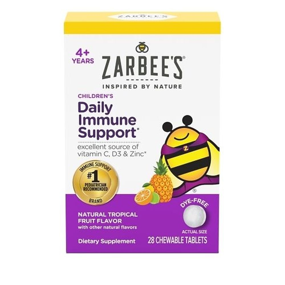 Zarbees Childrens Daily Immune Support Chewable Tablets, 28 count -- 12 per case